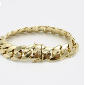 Special Offer - Semi Solid Cuban Bracelet Yellow Gold
